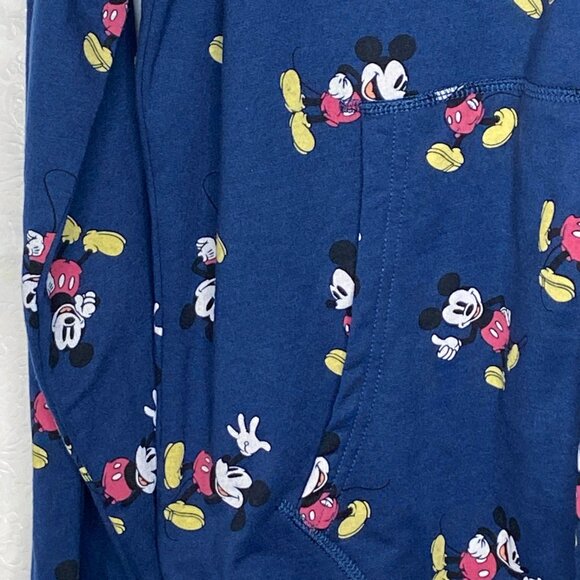Disney Unisex Mickey Mouse Full Zip Sweatshirt Hooded Jacket Adult L - Picture 6 of 11